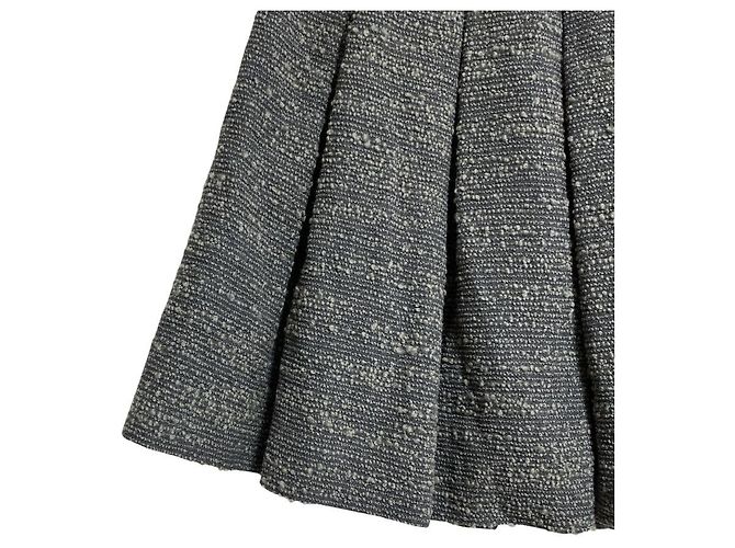 Falda de tweed Moschino Castaño - vista 3