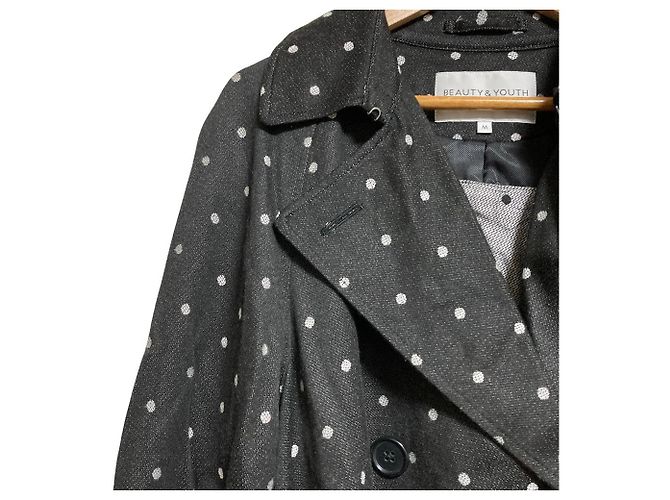 Autre Marque Abrigo Dot Jacquard BEAUTY&YOUTH UNITED ARROWS Negro - vista 3