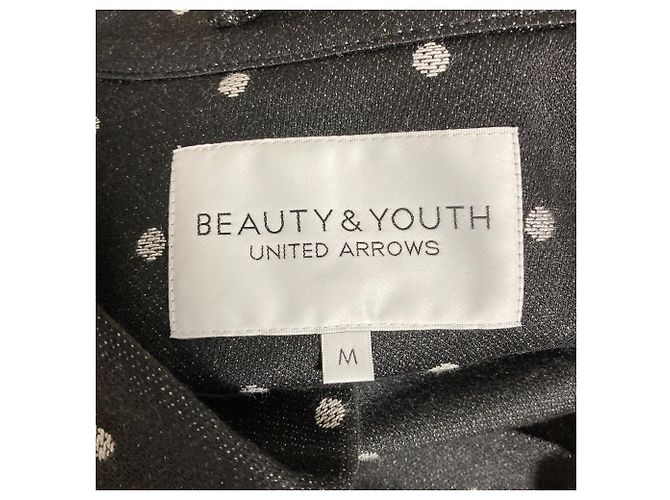 Autre Marque Abrigo Dot Jacquard BEAUTY&YOUTH UNITED ARROWS Negro - vista 4