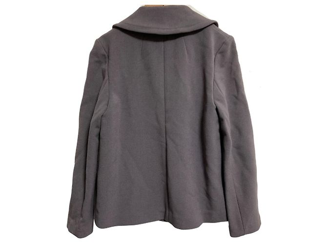 Autre Marque Milly Woll Peacoat Braun Anthrazitgrau - Ansicht 2