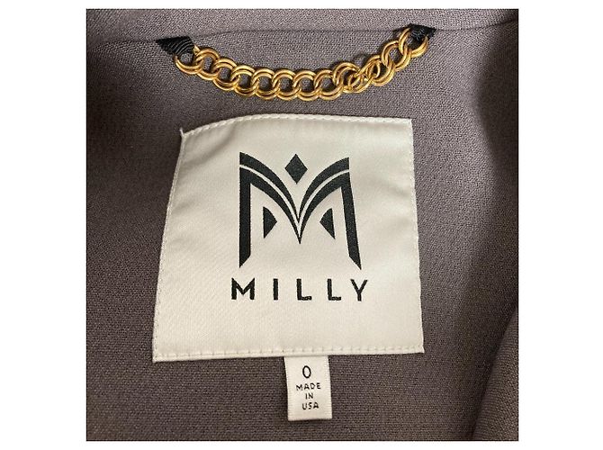 Autre Marque Milly Woll Peacoat Braun Anthrazitgrau - Ansicht 5