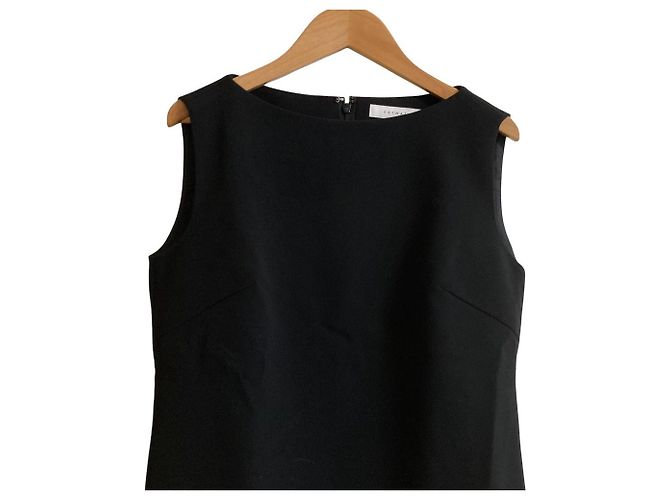 Autre Marque VELOUR STOFF KLEID ESTNATION Schwarz - Ansicht 4