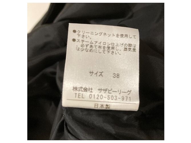 Autre Marque VELOUR STOFF KLEID ESTNATION Schwarz - Ansicht 8