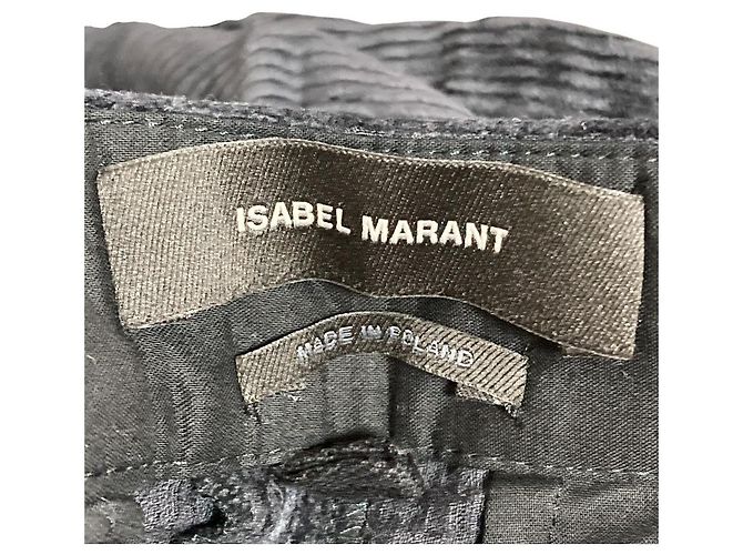 Autre Marque Cordyroy-Hose Isabel Marant Schwarz - Ansicht 5