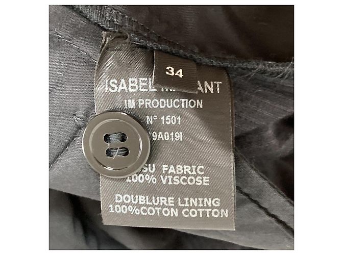 Autre Marque Cordyroy-Hose Isabel Marant Schwarz - Ansicht 6