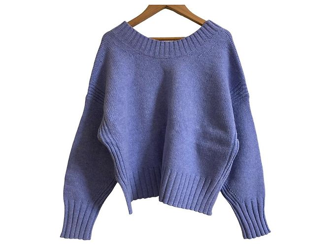 Autre Marque TOMORROWLAND Woll-Kaschmir 2way Pullover Strick Blau - Ansicht 2