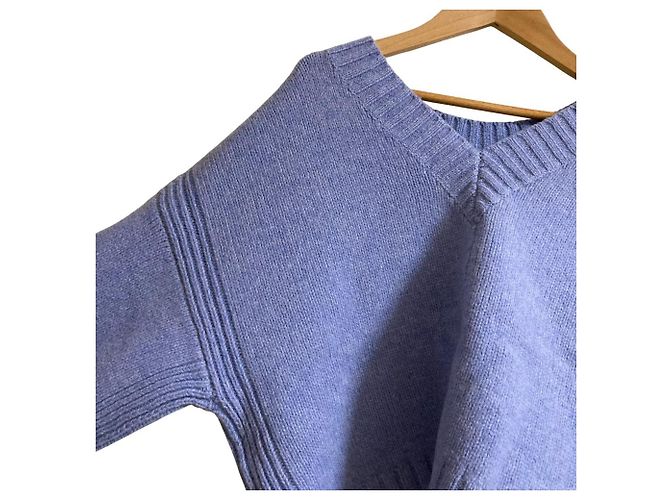 Autre Marque TOMORROWLAND Woll-Kaschmir 2way Pullover Strick Blau - Ansicht 3