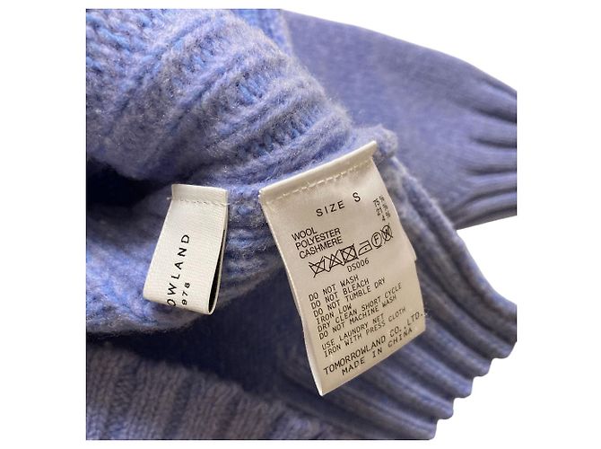 Autre Marque TOMORROWLAND Woll-Kaschmir 2way Pullover Strick Blau - Ansicht 4