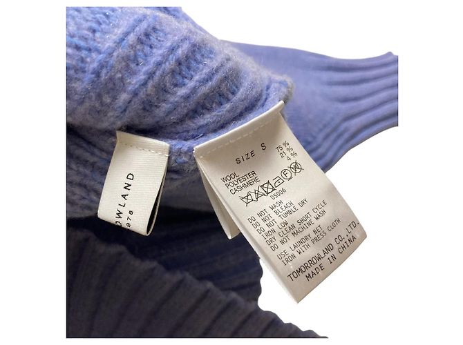 Autre Marque TOMORROWLAND Woll-Kaschmir 2way Pullover Strick Blau - Ansicht 6