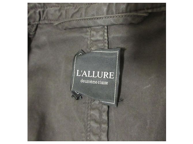 Autre Marque Deuxieme Classe LALLURE Trench Coat Castaño - vista 3