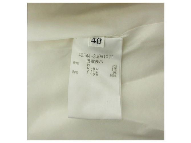 Autre Marque Vestido FOXEY Miss Edinburgh Tweed Coat Blanco Blanco roto - vista 7