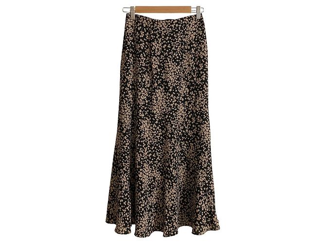 Autre Marque Falda Mila Owen con estampado en sesgo Naranja - vista 2