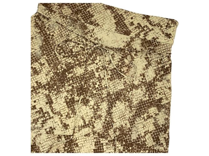 Autre Marque Falda Mila Owen con fruncido en la espalda Beige - vista 3
