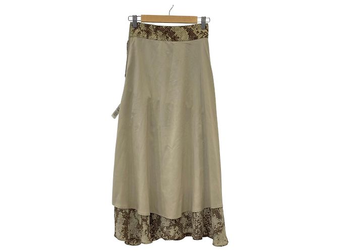 Autre Marque Falda Mila Owen con fruncido en la espalda Beige - vista 6