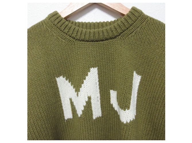 Pull en maille Jacquard avec logo MARC JACOBS Vert Kaki - vue 3