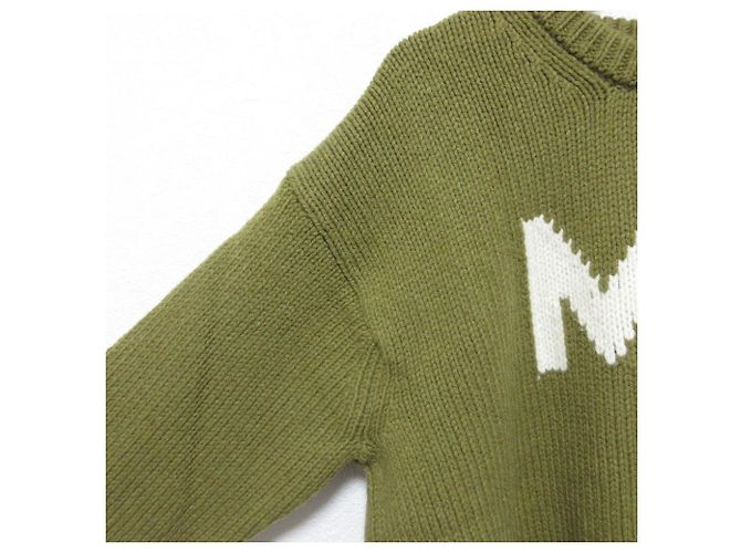 Pull en maille Jacquard avec logo MARC JACOBS Vert Kaki - vue 4