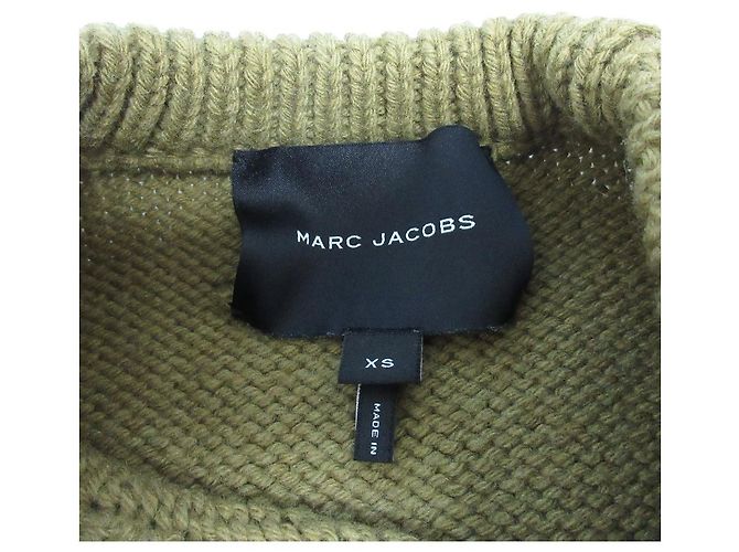 Pull en maille Jacquard avec logo MARC JACOBS Vert Kaki - vue 5