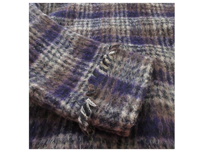 Autre Marque PULL CLOTH&CROSS BALLI de mezcla de alpaca con cuadros Castaño Negro Púrpura - vista 5