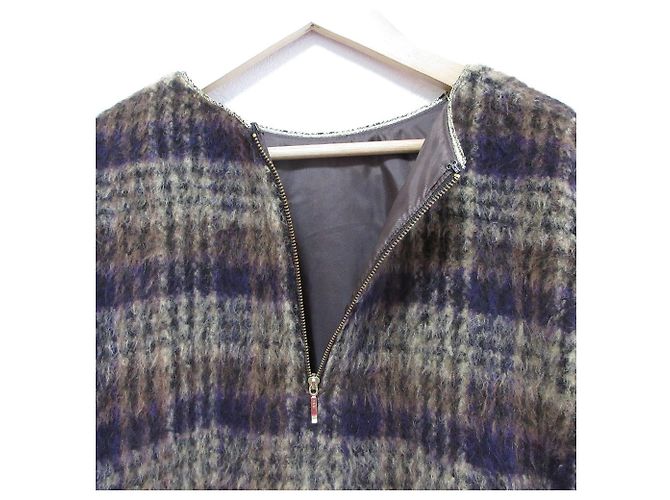 Autre Marque PULL CLOTH&CROSS BALLI de mezcla de alpaca con cuadros Castaño Negro Púrpura - vista 6