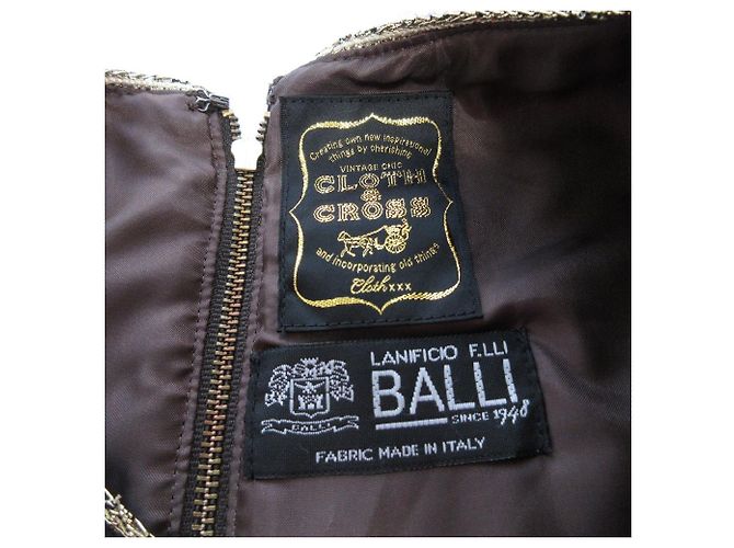 Autre Marque PULL CLOTH&CROSS BALLI de mezcla de alpaca con cuadros Castaño Negro Púrpura - vista 7