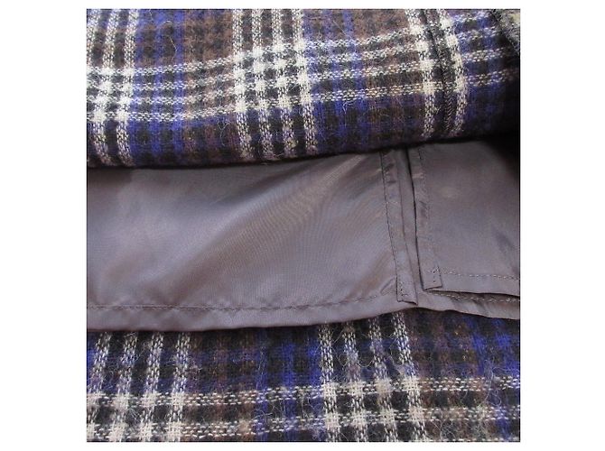 Autre Marque Falda de cuadros BALLI en mezcla de alpaca CLOTH&CROSS Castaño Negro Púrpura - vista 6