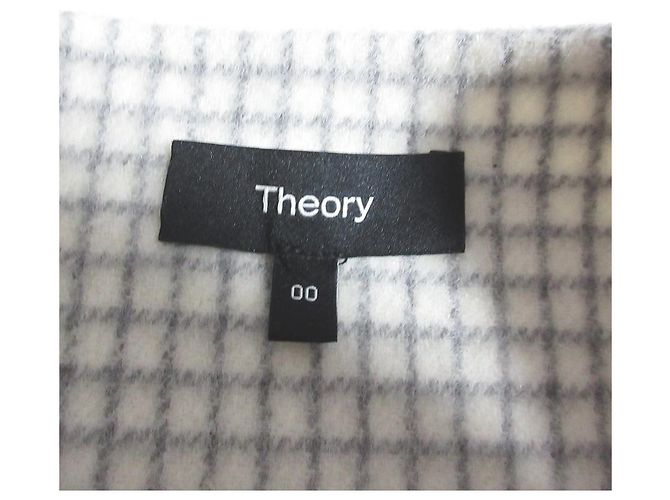 Wollrock Theory PATTERN COAT HW MINI S Weiß - Ansicht 3