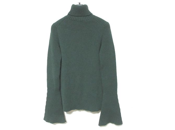 Autre Marque John Lawrence Sullivan Wollrollkragenpullover Grün - Ansicht 2