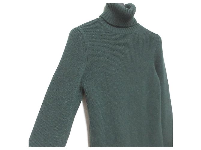 Autre Marque John Lawrence Sullivan Wollrollkragenpullover Grün - Ansicht 3
