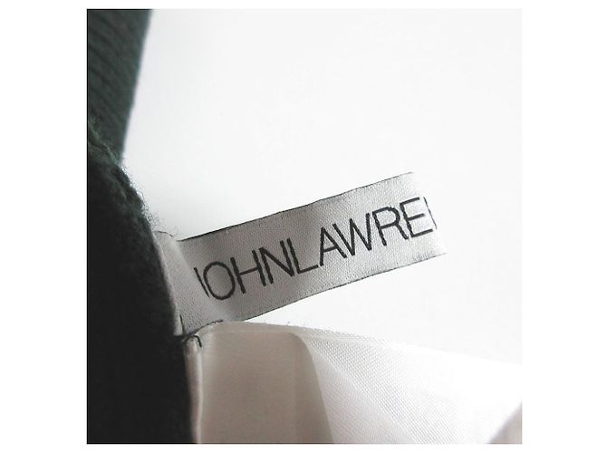 Autre Marque John Lawrence Sullivan Wollrollkragenpullover Grün - Ansicht 4