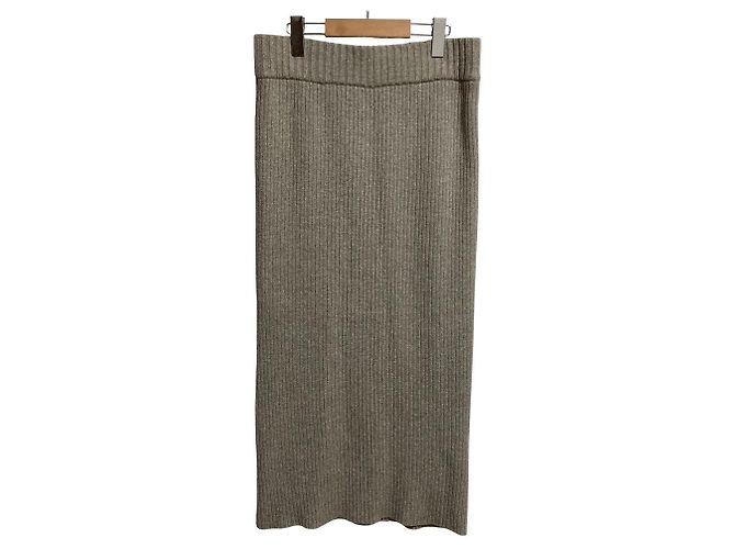 Autre Marque EVERYDAY I LIKE. Gerippter Stricklangrock Braun - Ansicht 2