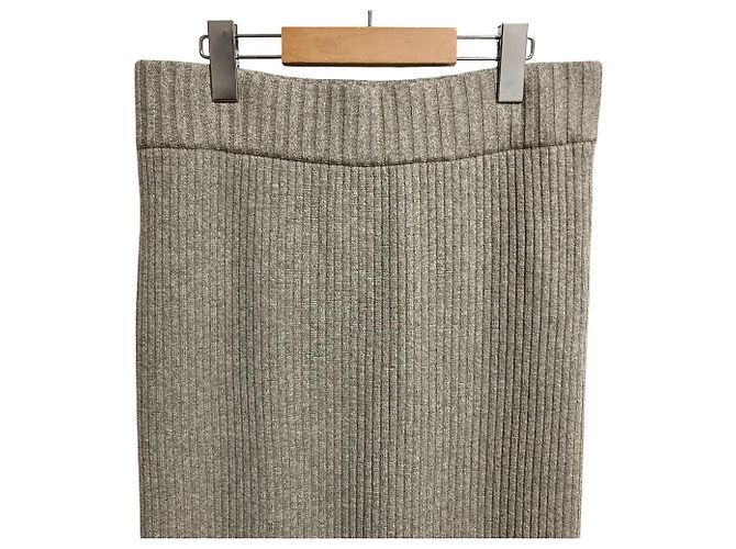 Autre Marque EVERYDAY I LIKE. Gerippter Stricklangrock Braun - Ansicht 3