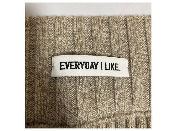 Autre Marque EVERYDAY I LIKE. Gerippter Stricklangrock Braun - Ansicht 5