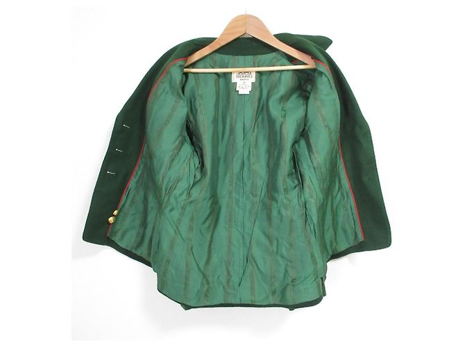 Giacca in lana Hermès 40 Verde - vista 4