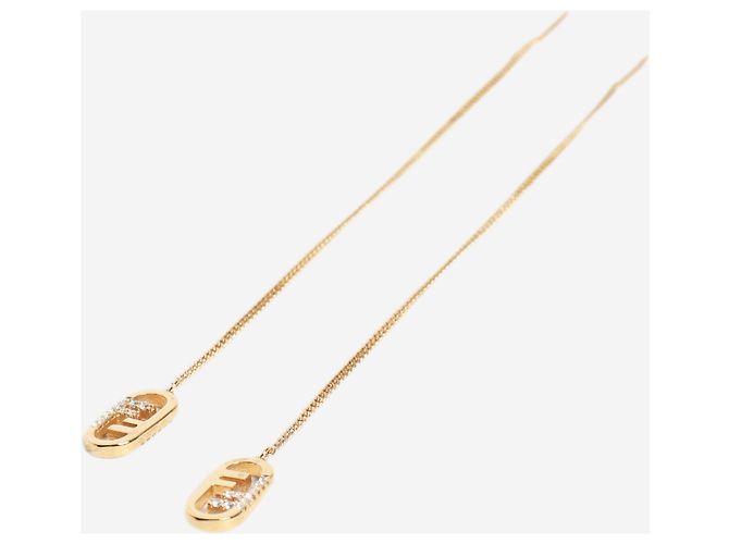 Fendi Gold O'Lock Hängeohrringe - Ansicht 2