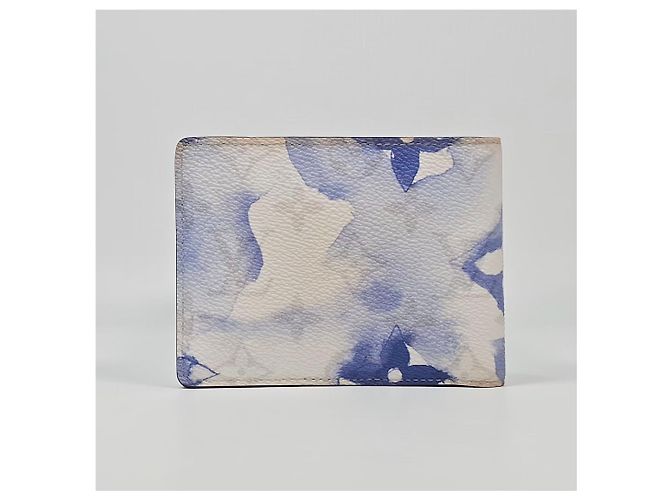 Louis Vuitton Watercolor Blue Monogram Multiple Wallet Bifold - view 4