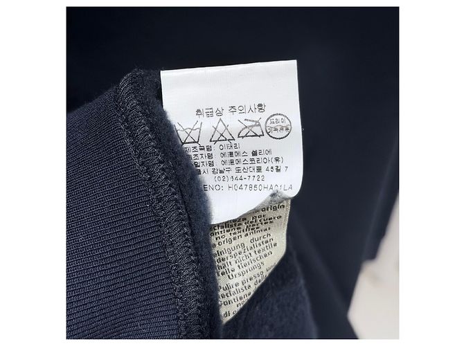 Hermès Moletom com patch de couro Navy Azul - vista 7