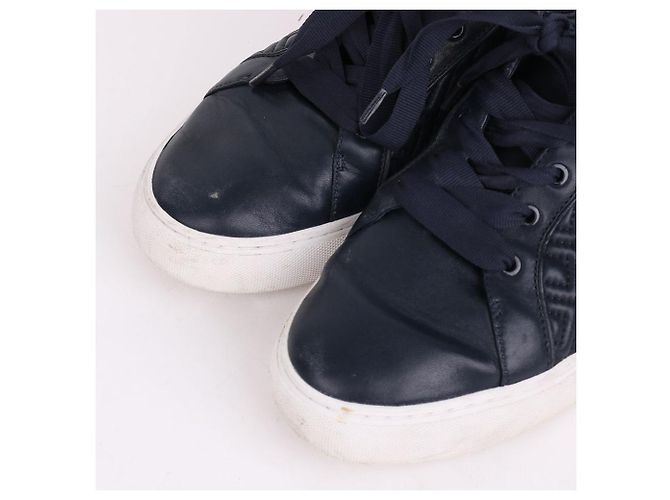 Tory Burch Sneakers in pelle blu navy da uomo - vista 2