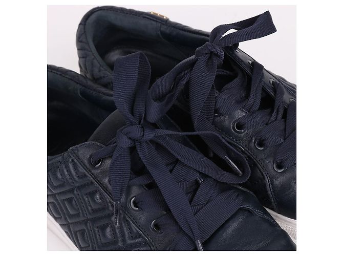 Tory Burch Sneakers in pelle blu navy da uomo - vista 5