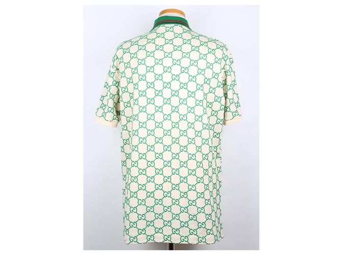 Gucci Polo mit kurzen Ärmeln und gesticktem GG-Logo Grün - Ansicht 4