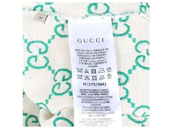 Gucci Polo mit kurzen Ärmeln und gesticktem GG-Logo Grün - Ansicht 7
