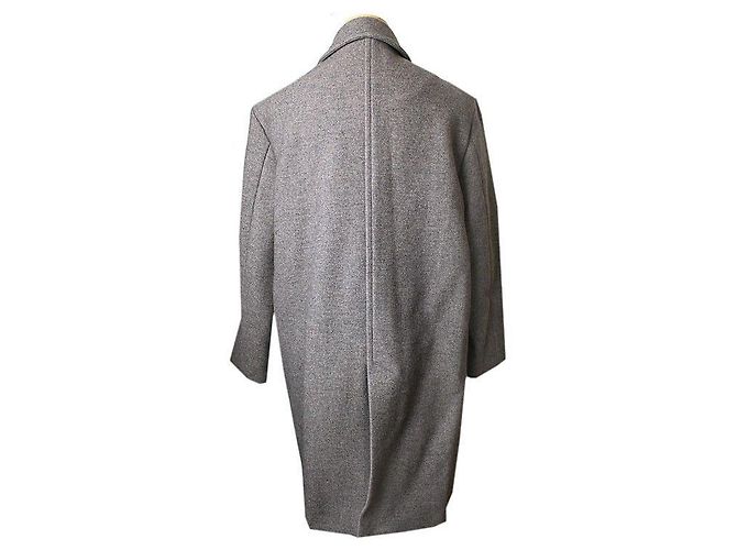 Isabel Marant Abrigo de lana gris jaspeado Castaño - vista 3