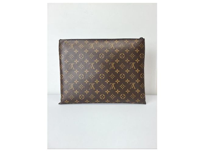 Louis Vuitton Clutch con catena monogramma Virgil Abloh Marrone - vista 5