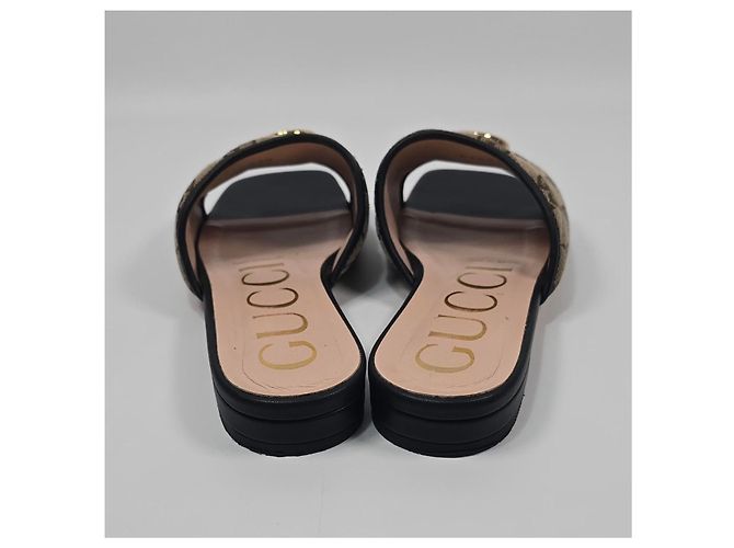 Gucci Sandali Slide in Tela Matelassé GG Multicolore - vista 6