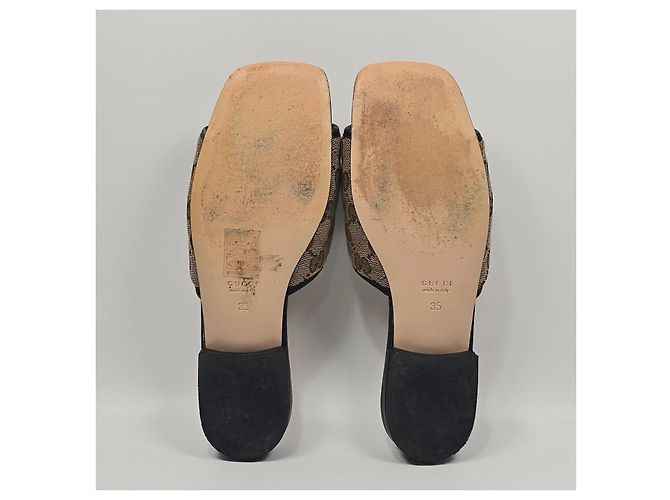 Gucci Sandali Slide in Tela Matelassé GG Multicolore - vista 8