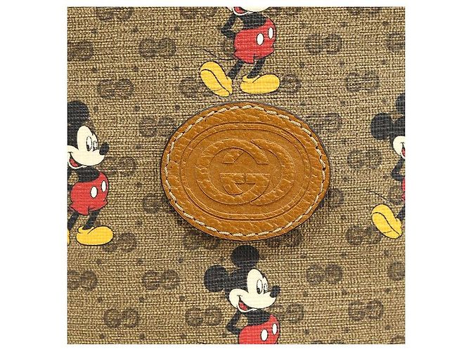 Gucci Cappello bucket Disney GG Supreme Canvas Mickey Mouse Marrone - vista 6