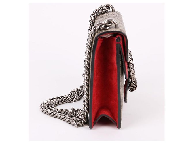 Gucci Borsa a tracolla Dionysus Small con catena rossa Rosso - vista 5