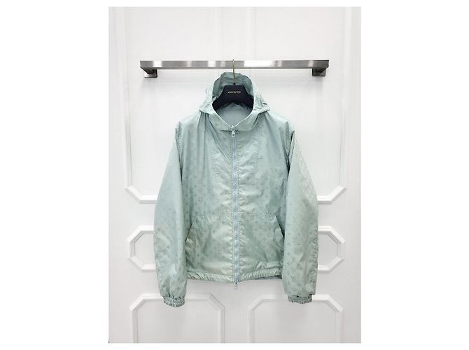 Louis Vuitton Windbreaker reversibile Monogram Bianco - vista 2