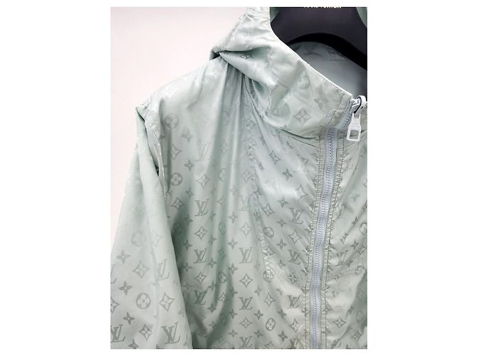 Louis Vuitton Windbreaker reversibile Monogram Bianco - vista 3