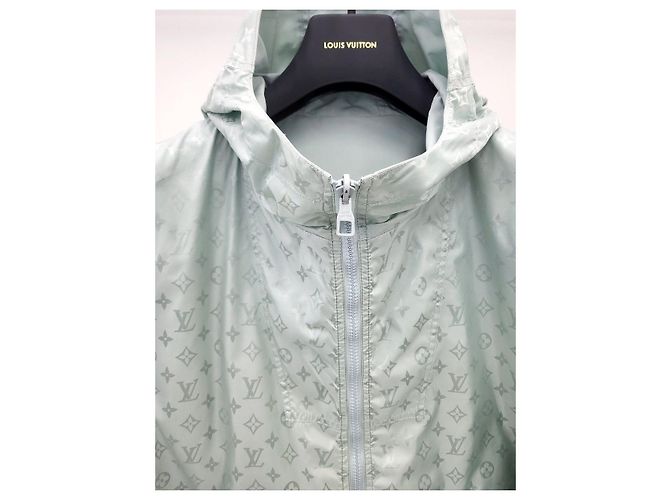 Louis Vuitton Windbreaker reversibile Monogram Bianco - vista 4