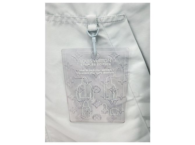 Louis Vuitton Windbreaker reversibile Monogram Bianco - vista 6